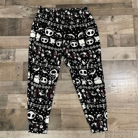 Disney The Nightmare Before Christmas Pajama Set Women’s Black Size M (8-10) PJs - Picture 11 of 11